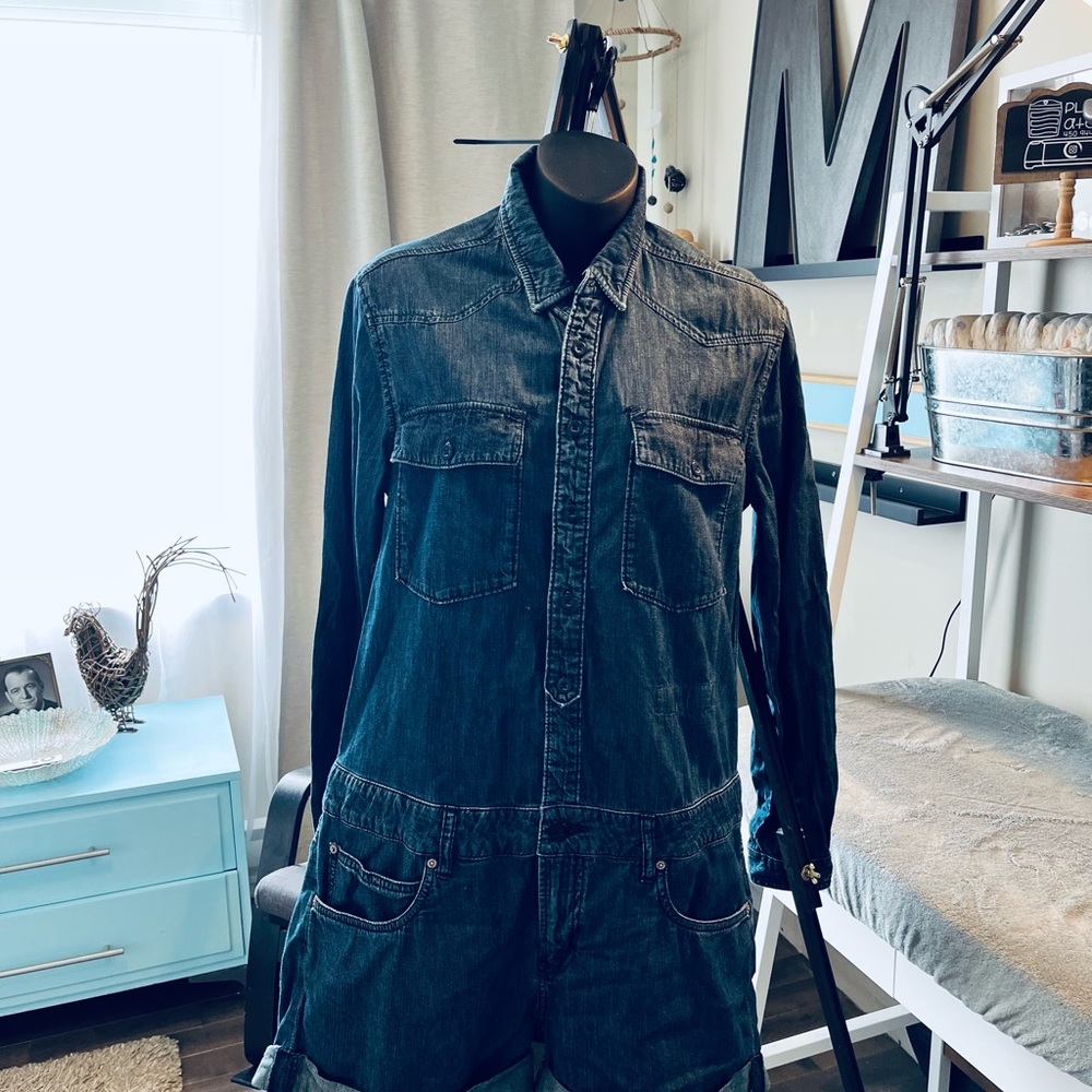 adidas Originals Denim Jumpsuit romper 36/M/L